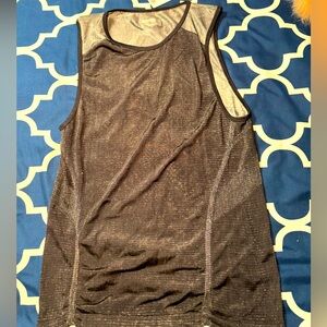 NWT Athleta black and chrome tank top small
